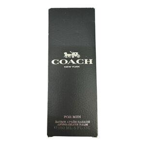Men's Coach Black Silver After-Shave Balm One Size 150ml 5oz